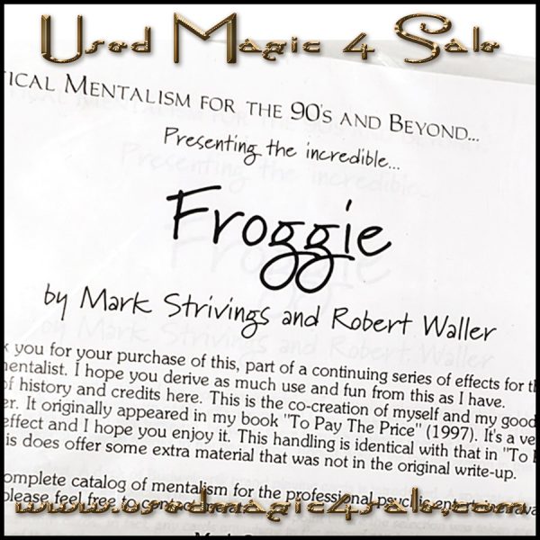 Froggie-Mark Striving & Robert Waller