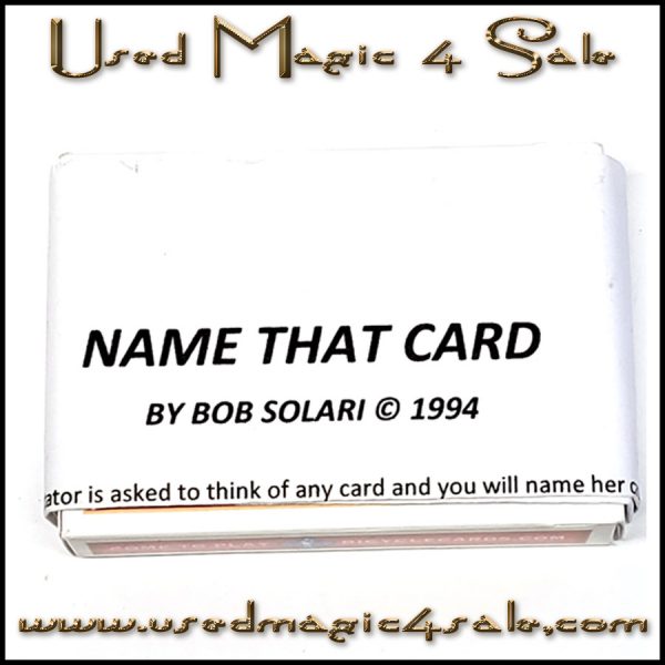 Name That Card-Bob Solari
