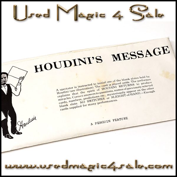 Houdini's Message